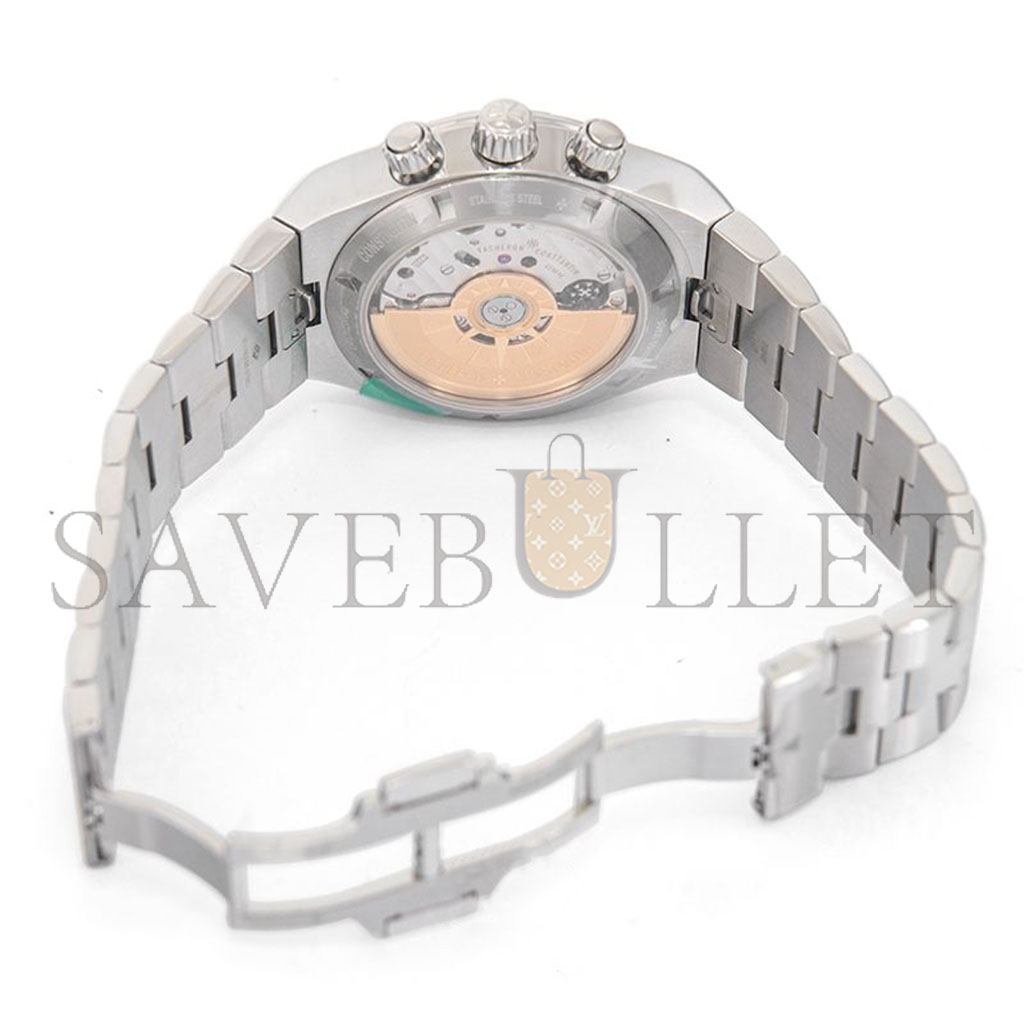 vacheron Co*sta*t*n overseas silver dial stainless steel automatic watch 5500v/110a-b075